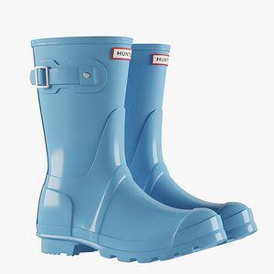 Short Rain Boots 5 3D