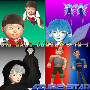 3d model star sale 5-in-1