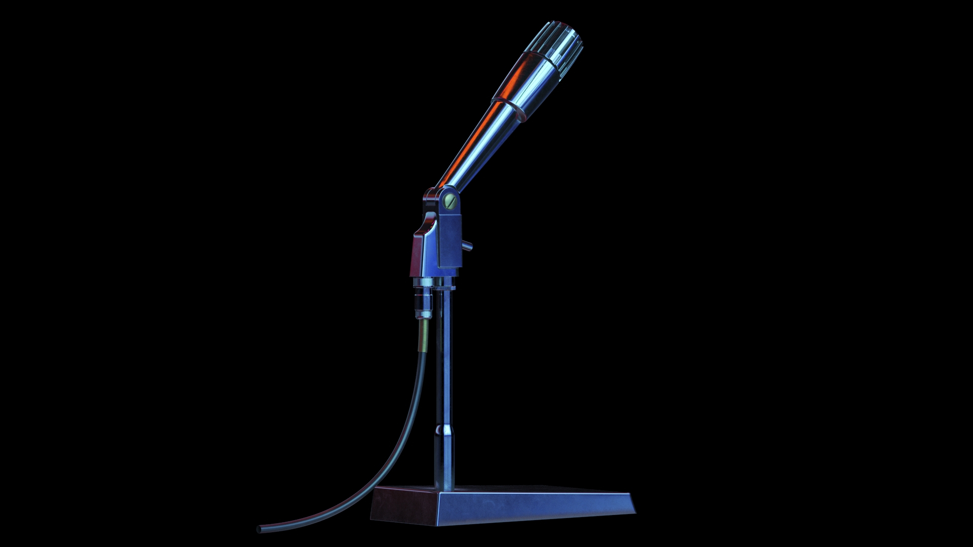 3D Vintage Japanese Microphone Model TurboSquid 2166904