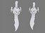3D fantasy dagger model