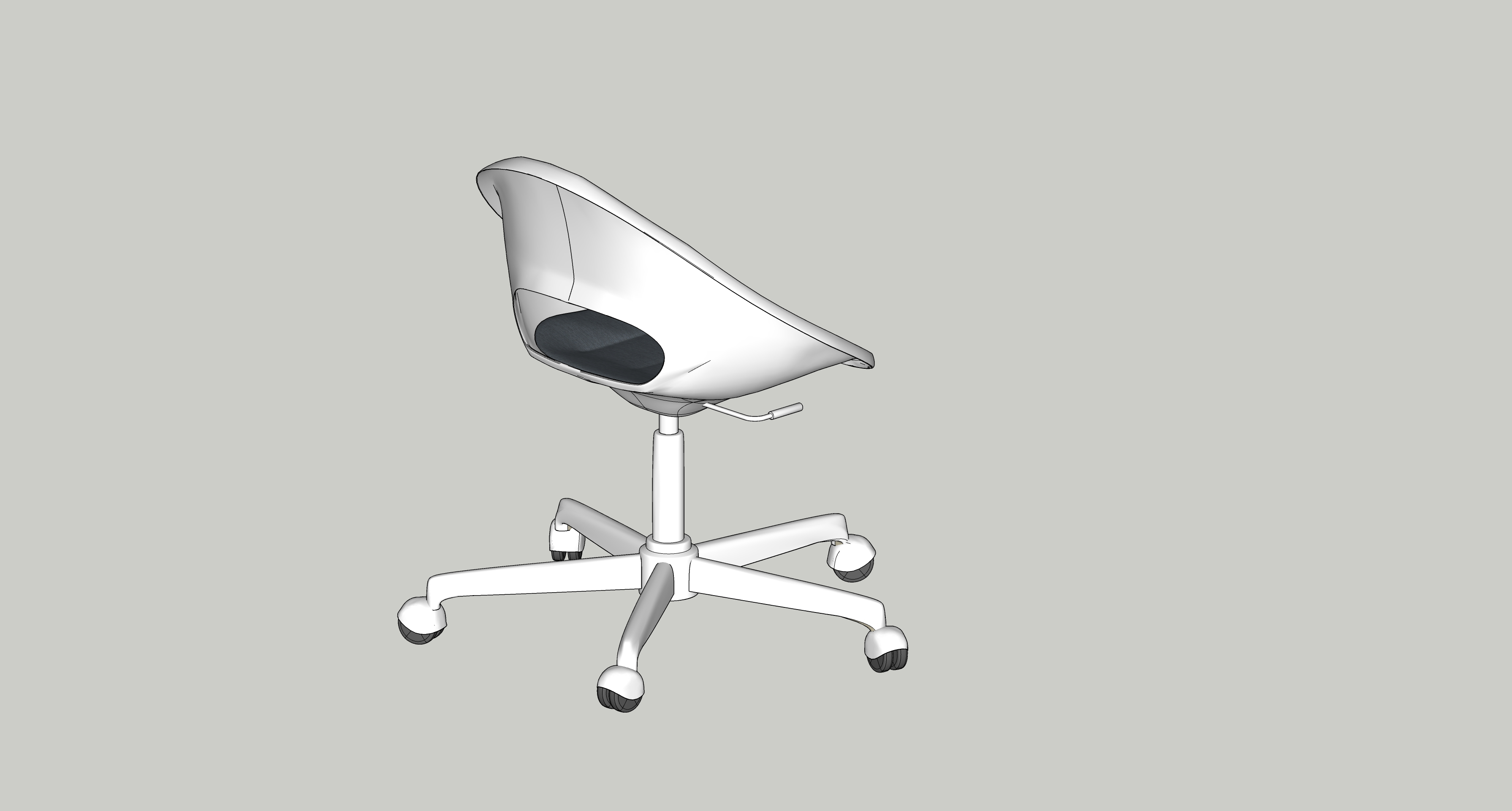 3D Desk Chair IKEA LOBERGET TurboSquid 1977915