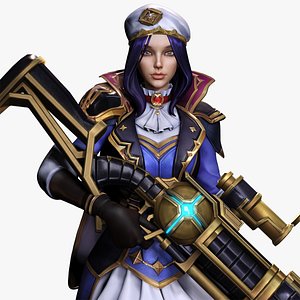 3D Caitlyn Kiramman Arcane 2
