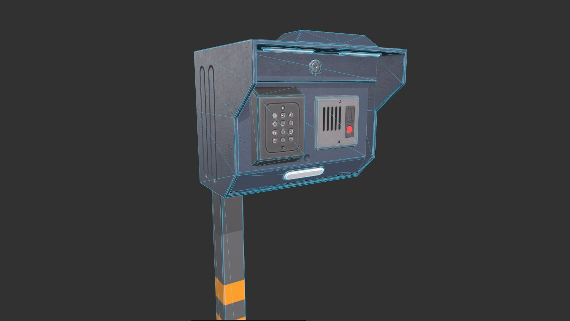 Standing Home Intercom 3D Model - TurboSquid 2101206