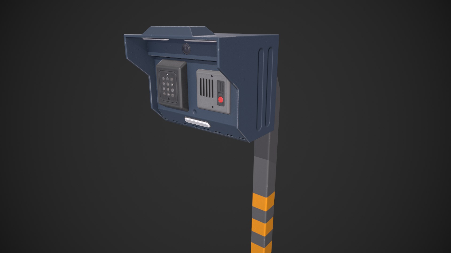 Standing Home Intercom 3D Model - TurboSquid 2101206