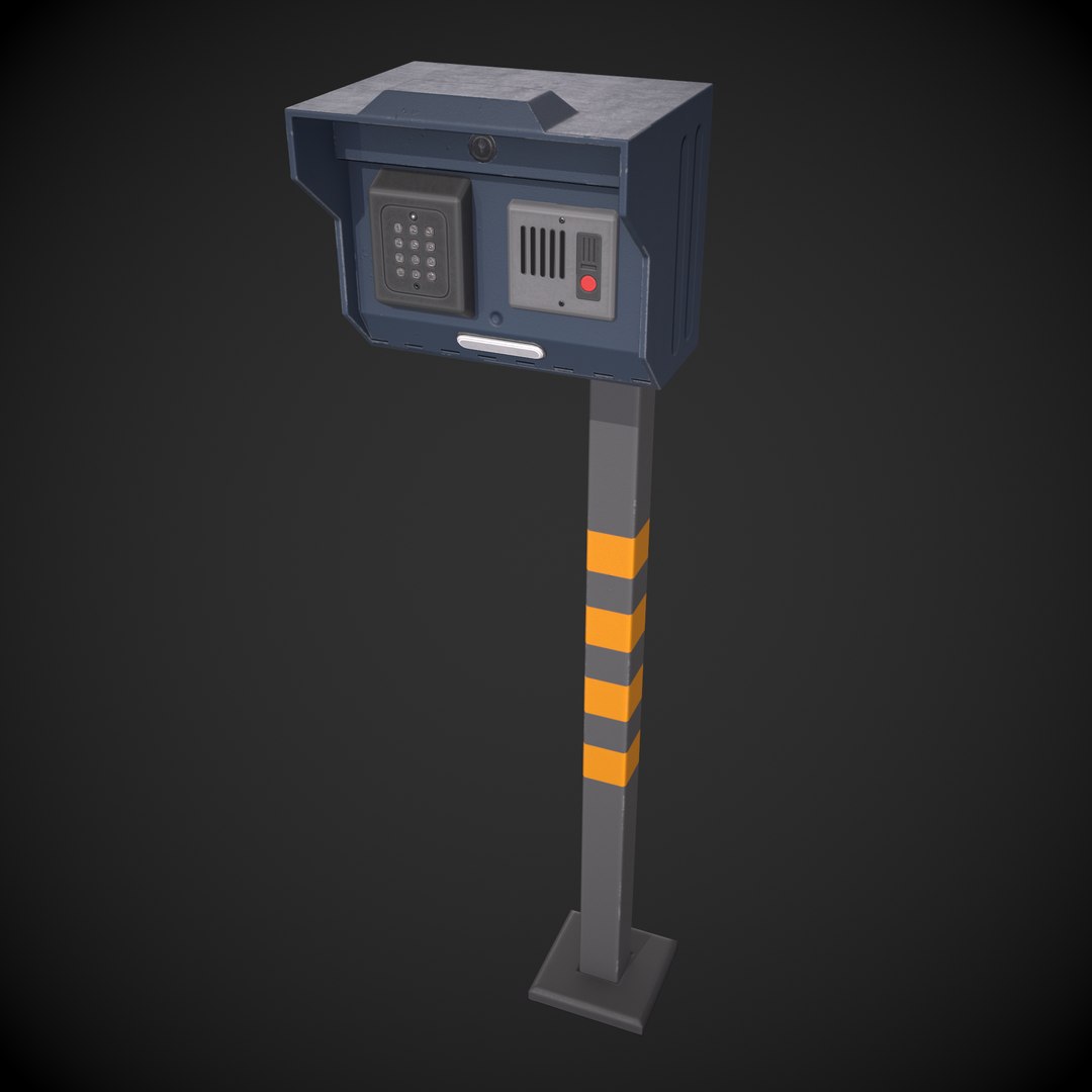 Standing Home Intercom 3D Model - TurboSquid 2101206