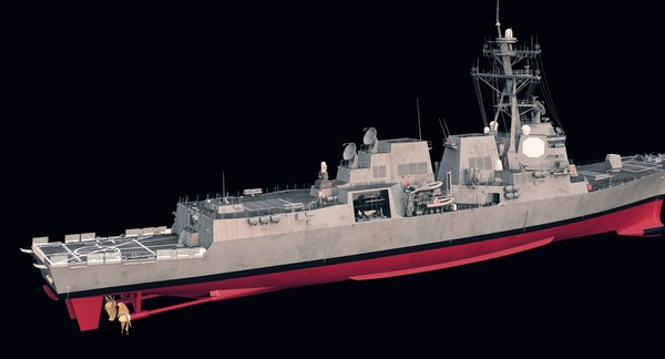 3d model of uss chung-hoon