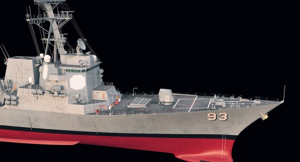 3d model of uss chung-hoon