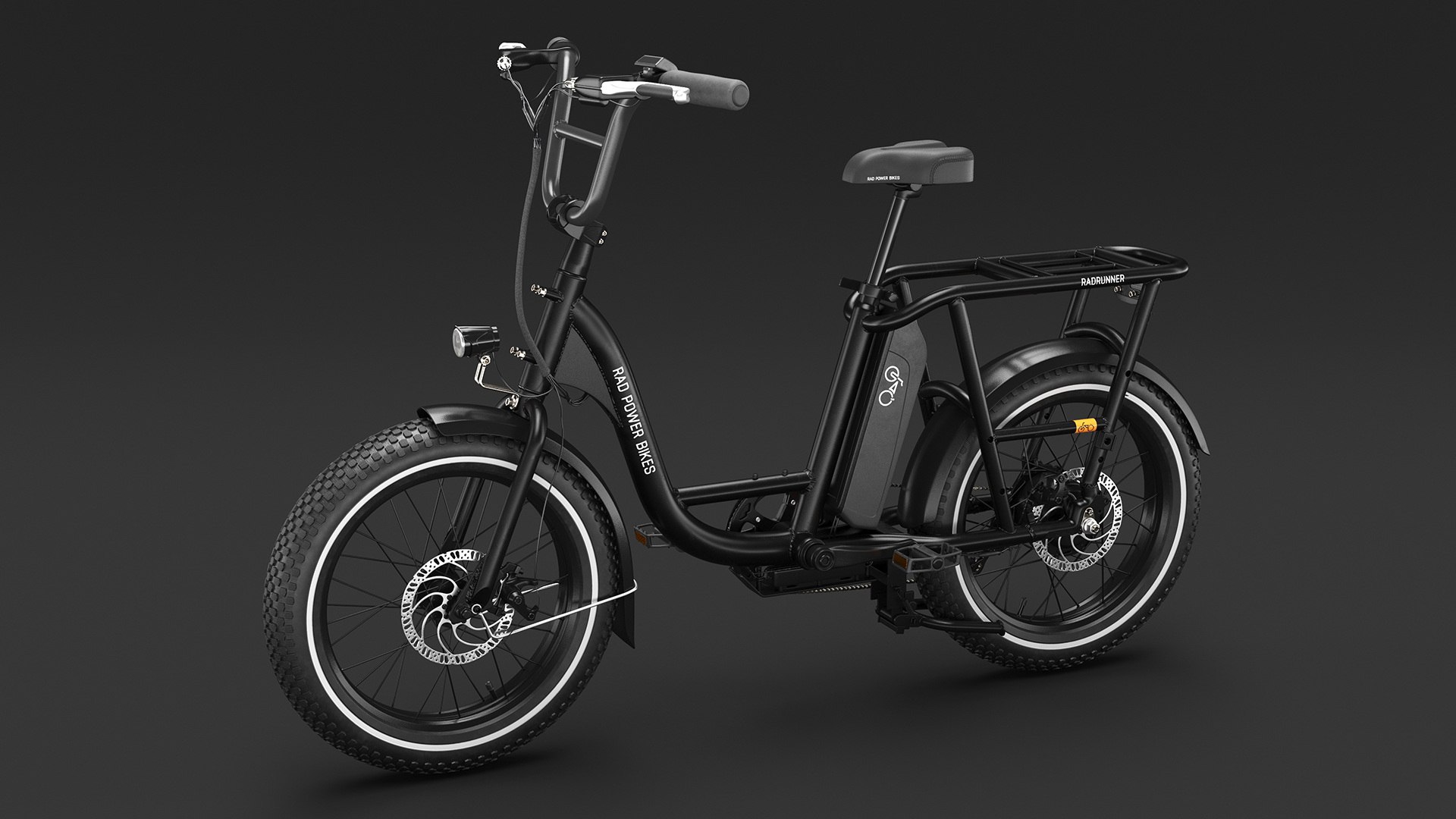 3D Electric Delivery Bike RadRunner Black Rigged For Cinema 4D ...