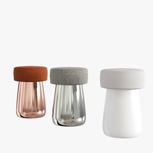 Chubby Stool by Alain Gilles for Verreum