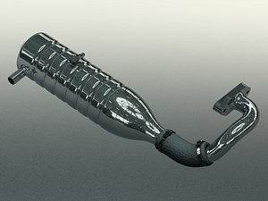 Aluminium Tuned Pipe W Exhaust Manifold Set model