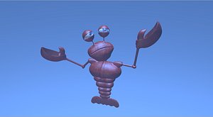 Lobster cartoon rigged