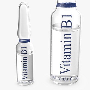 3D vitamin b1 thiamine injection model