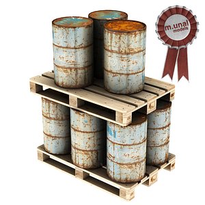 barrel pallet 3D
