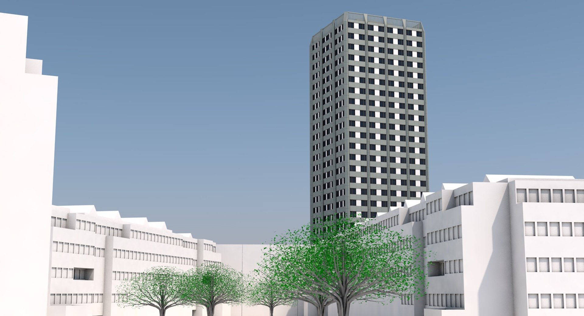 Grenfell Tower 3D Model - TurboSquid 1296030