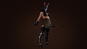 Female Anubite Warrior 3D model