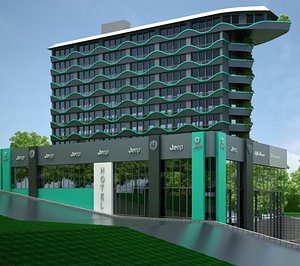 3D Hotel Exterior 05