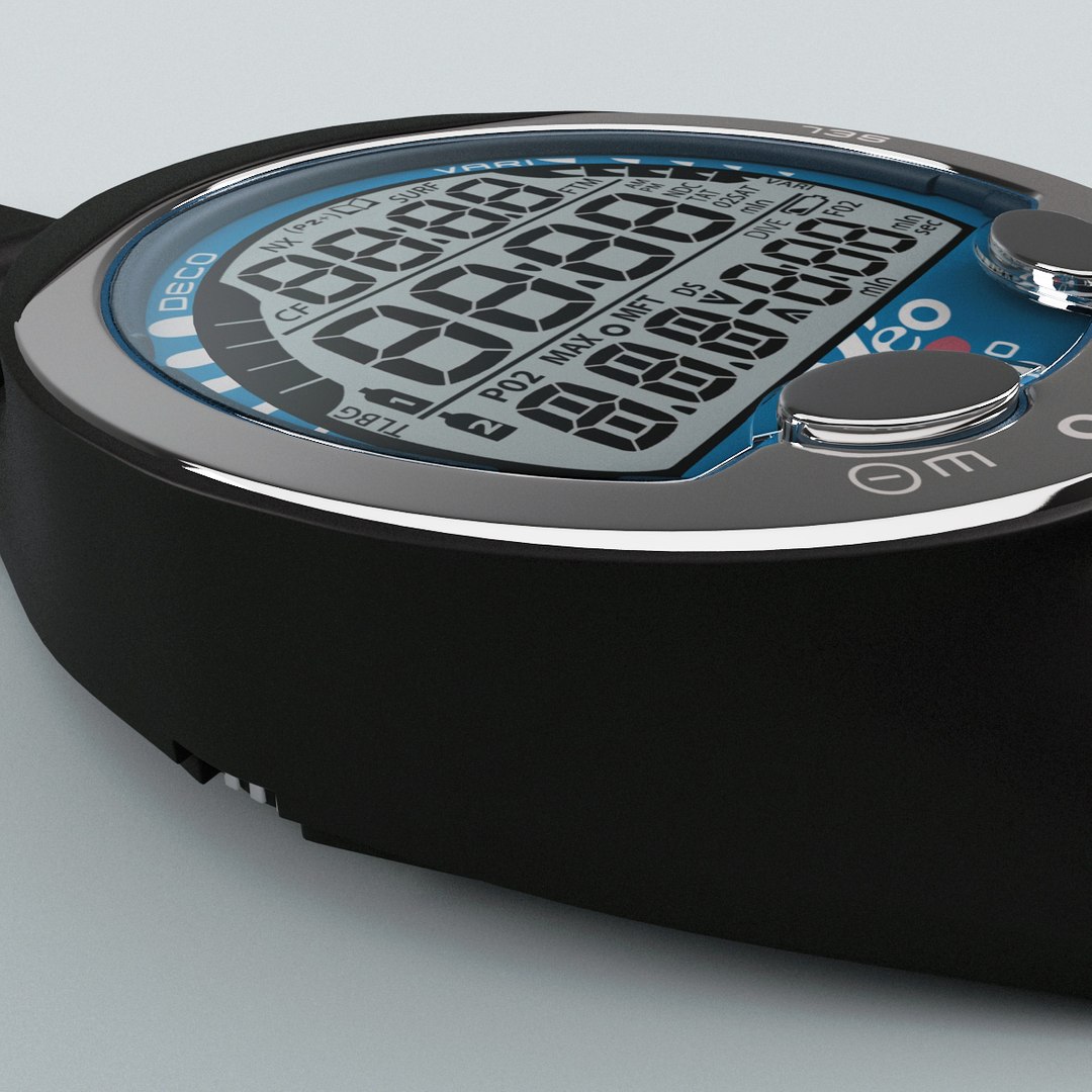 3d Wrist Dive Computer Oceanic Model