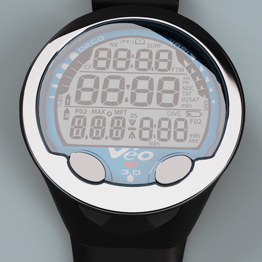 3d Wrist Dive Computer Oceanic Model