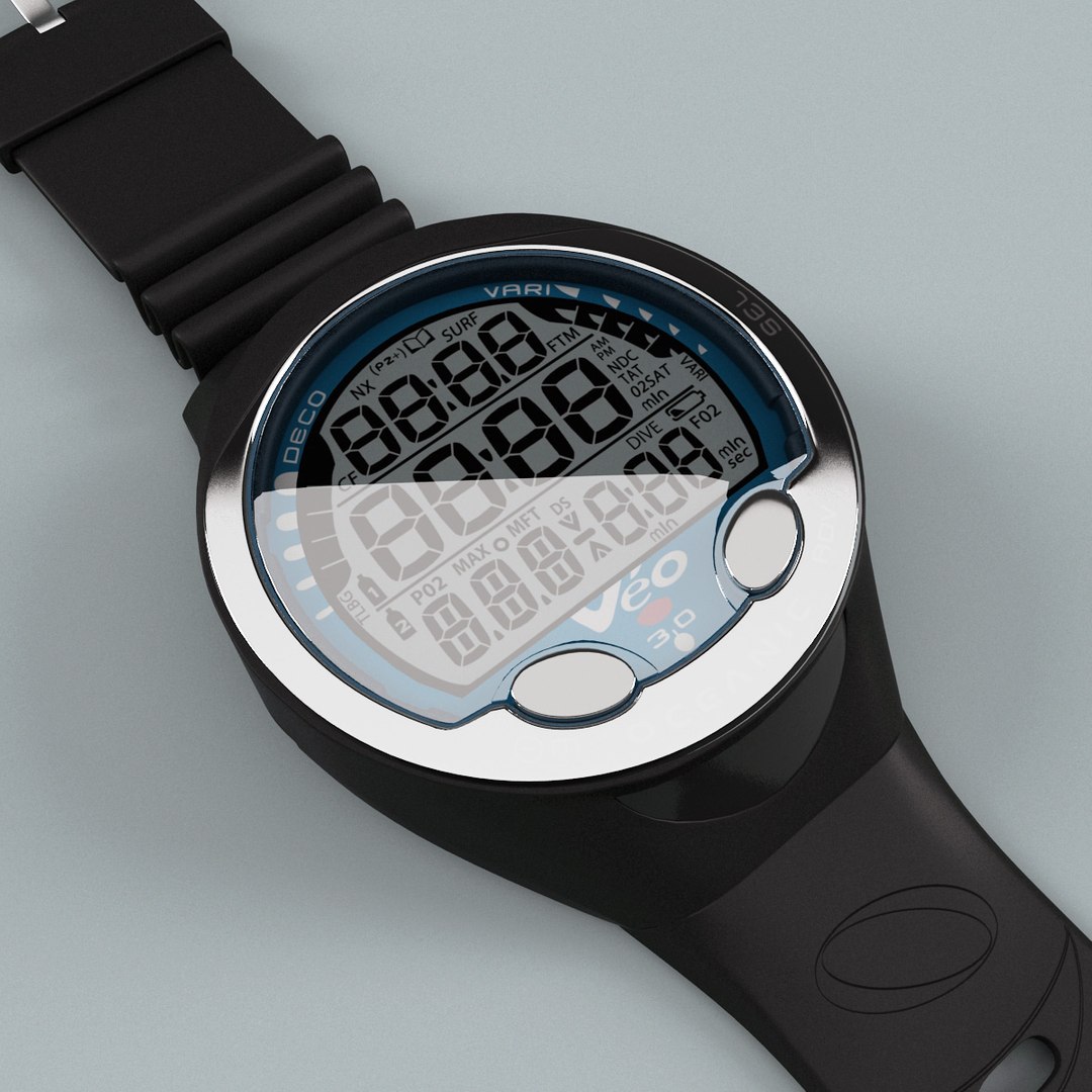 3d Wrist Dive Computer Oceanic Model