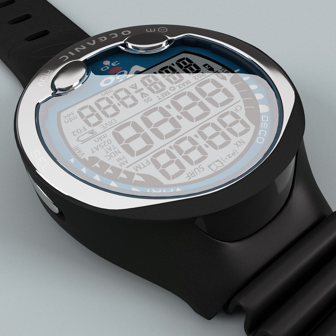 3d Wrist Dive Computer Oceanic Model