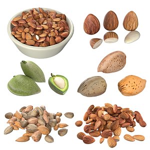 3D Almonds Collection