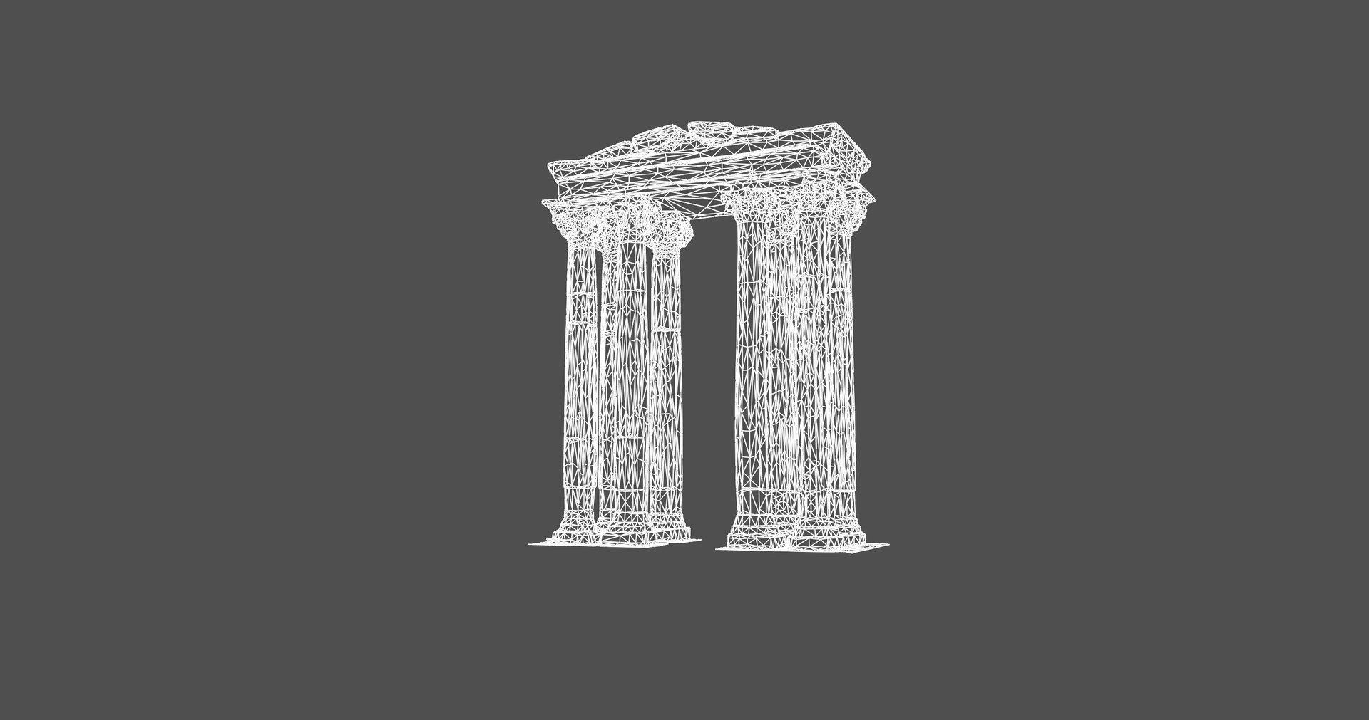 3D Ancient Greek Ruins Corinthian Columns Model - TurboSquid 2369832