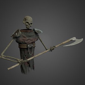 Ghost character rigged lowpoly