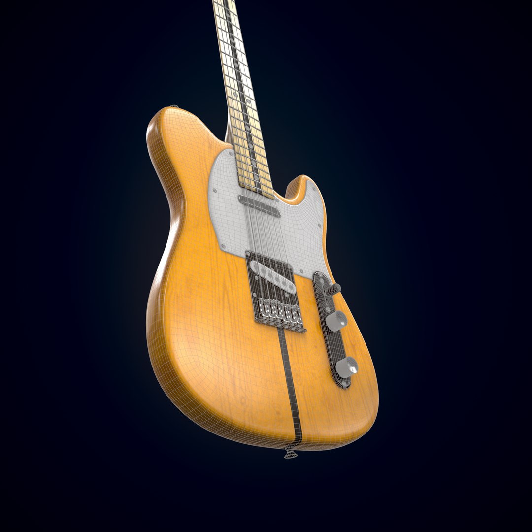 Electric Guitar Homage HEG-351 3D Model - TurboSquid 1783526
