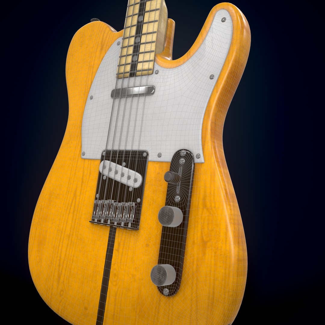 Electric Guitar Homage HEG-351 3D Model - TurboSquid 1783526