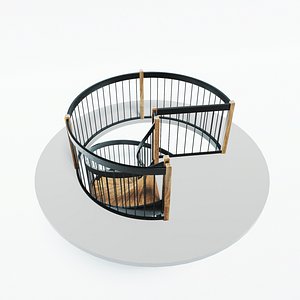 Curved Stairs model