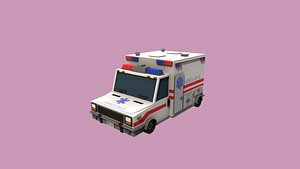 Lowpoly Ambulance