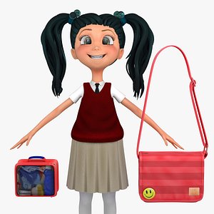 Girl Student 5c (Sweater Vest)