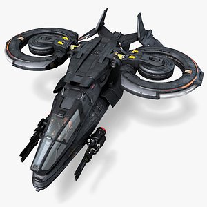 3D sf stealth fighter