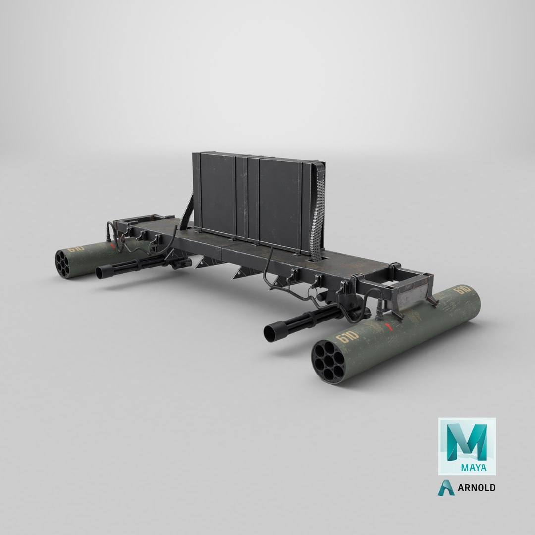 3D Helicopter Weapon Mount with Rocket Pods https://p.turbosquid.com/ts-thumb/fy/rYVzlx/7H/stemcell_maya_arnold_render/png/1781201741/1920x1080/fit_q87/59bb8f49cb11d4367bfca1de2aaa6dcab79987de/stemcell_maya_arnold_render.jpg