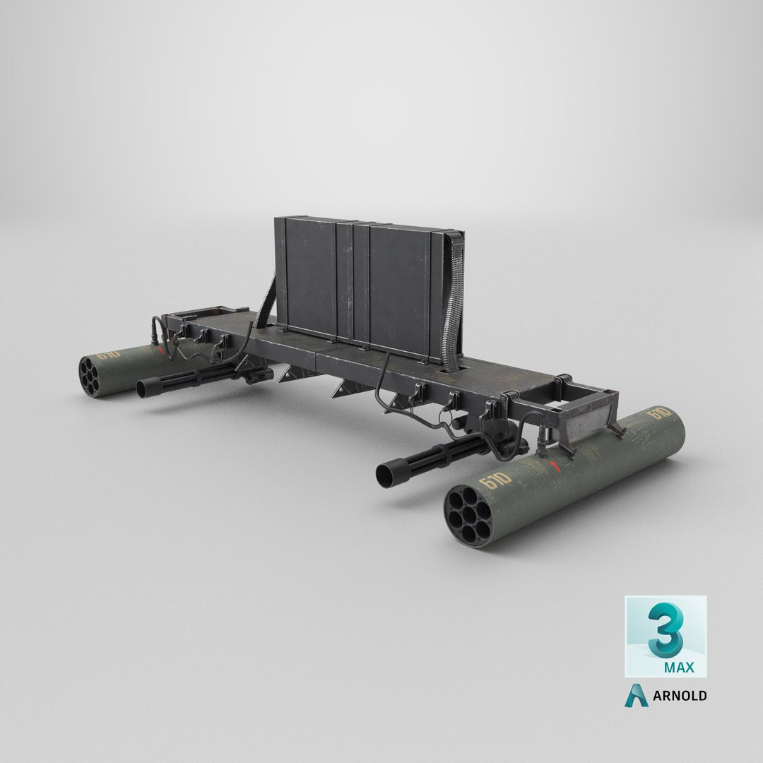 3D Helicopter Weapon Mount with Rocket Pods https://p.turbosquid.com/ts-thumb/fy/rYVzlx/KS/stemcell_max_arnold_render/png/1781201749/1920x1080/fit_q87/c06ab507d98e73f742a1d33c31c9adee25ca7e1c/stemcell_max_arnold_render.jpg