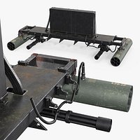 Helicopter Weapon Mount with Rocket Pods
