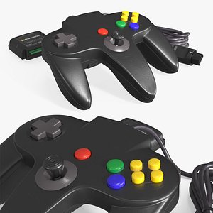 Wired Game Controller with Jumper Module Black