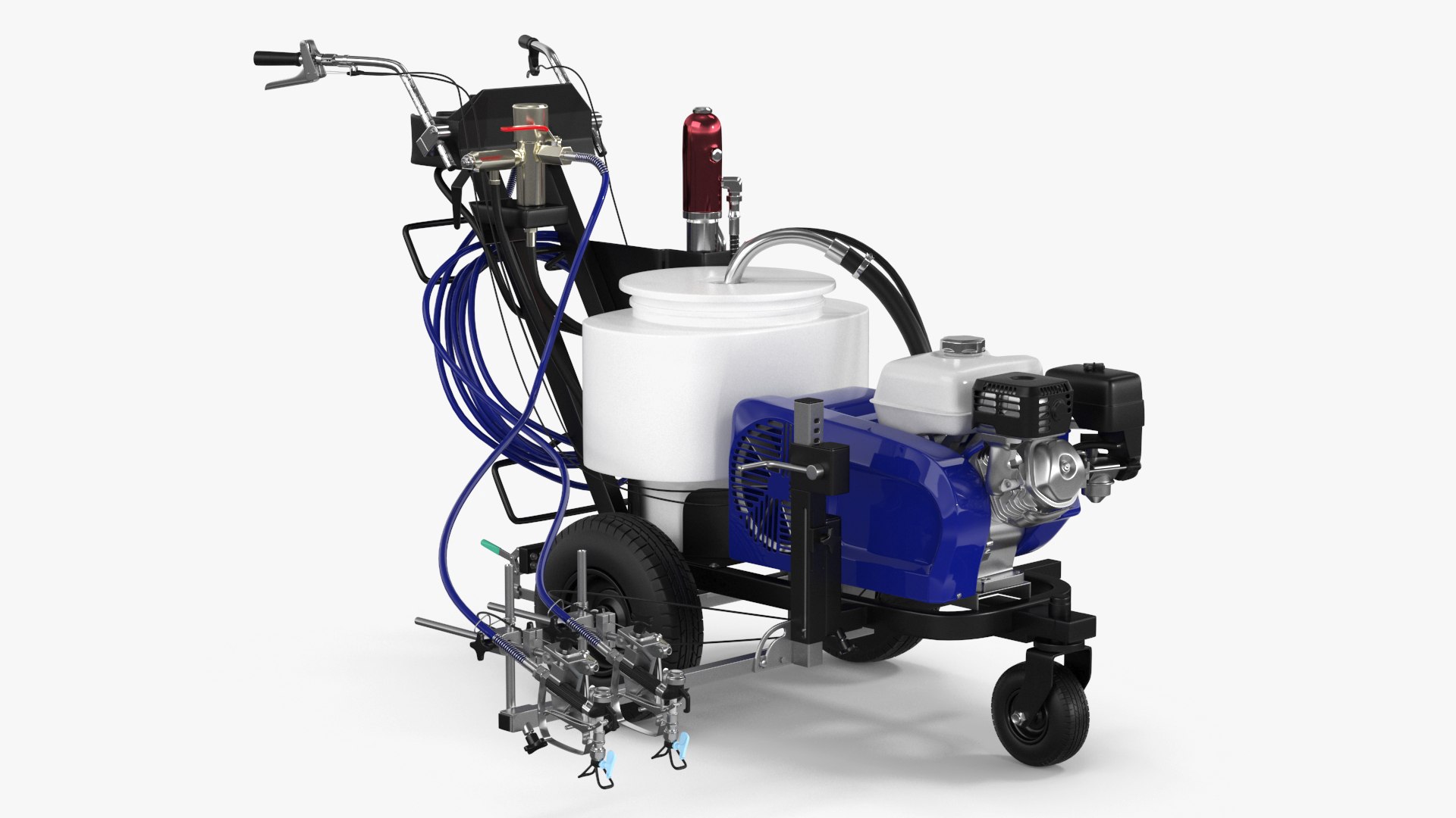 Road Marking Painting Machine Cold Spraying 3D model preview