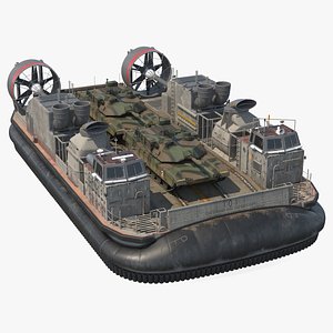 3D Military Hovercraft and Tanks