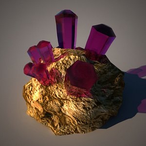 Rock with Crystals