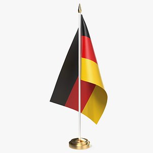 3D table flag germany model