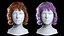Modello di capelli lob ricci a strati, moderno e realistico - In tempo reale