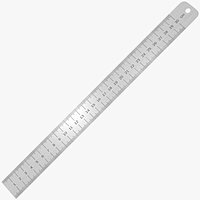 Metal Ruler 3D Model