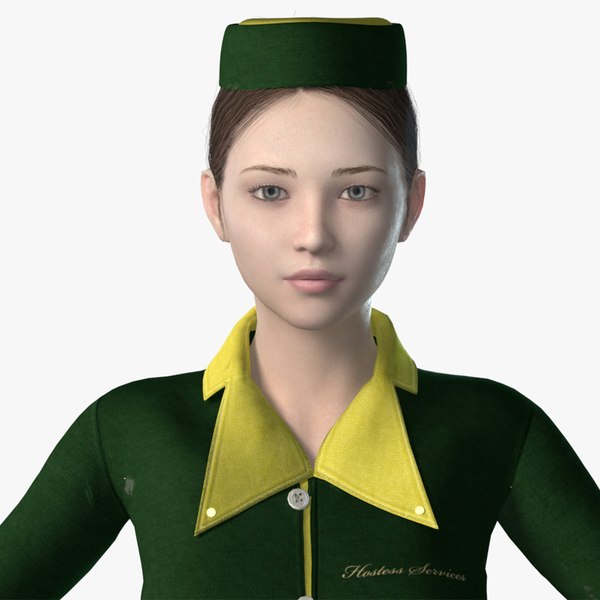 airline stewardess woman model