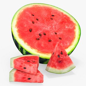 Fresh Food Watermelon Half with Cut Slices