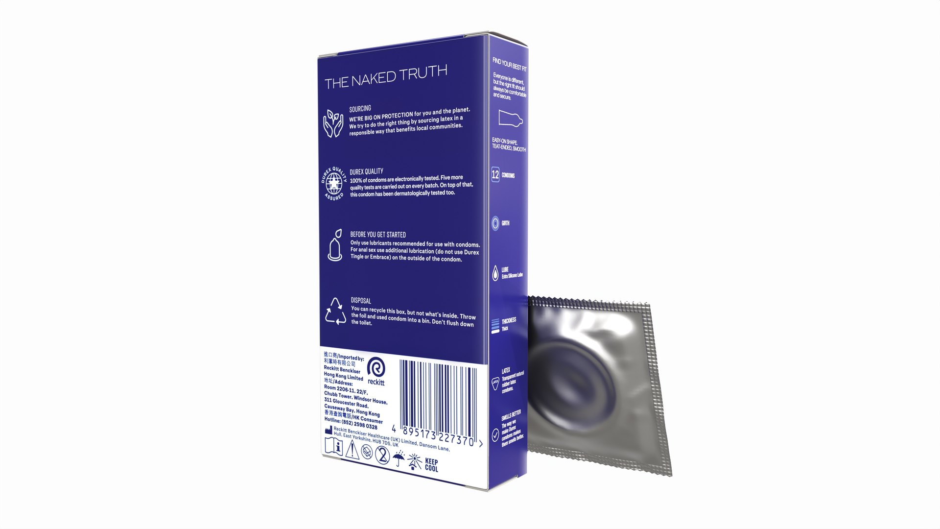 3D Condom Box With Individual Package Model - TurboSquid 2277825