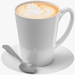 3D Latte Or Cappuccino Mug