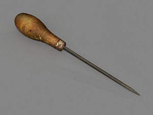 3d old awl tool