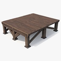Old Timber Podium Reinforced Frame