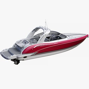 3D Formula 350 FX Red Luxury Sport Boat